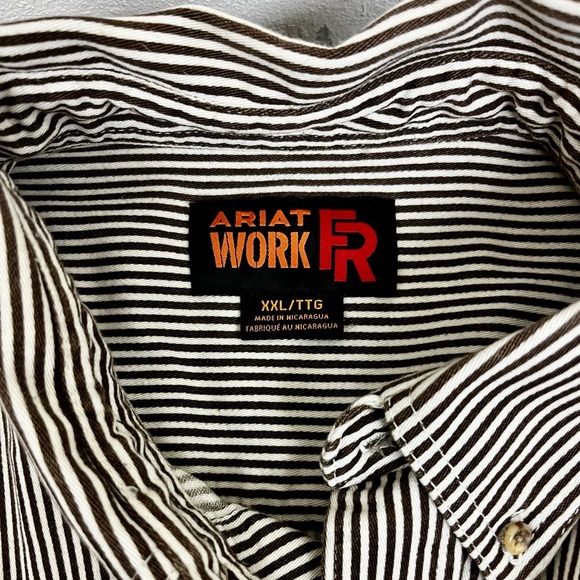 Ariat Like New Men's FR Edmond Work Shirt - Size XXL - Picture 4 of 11